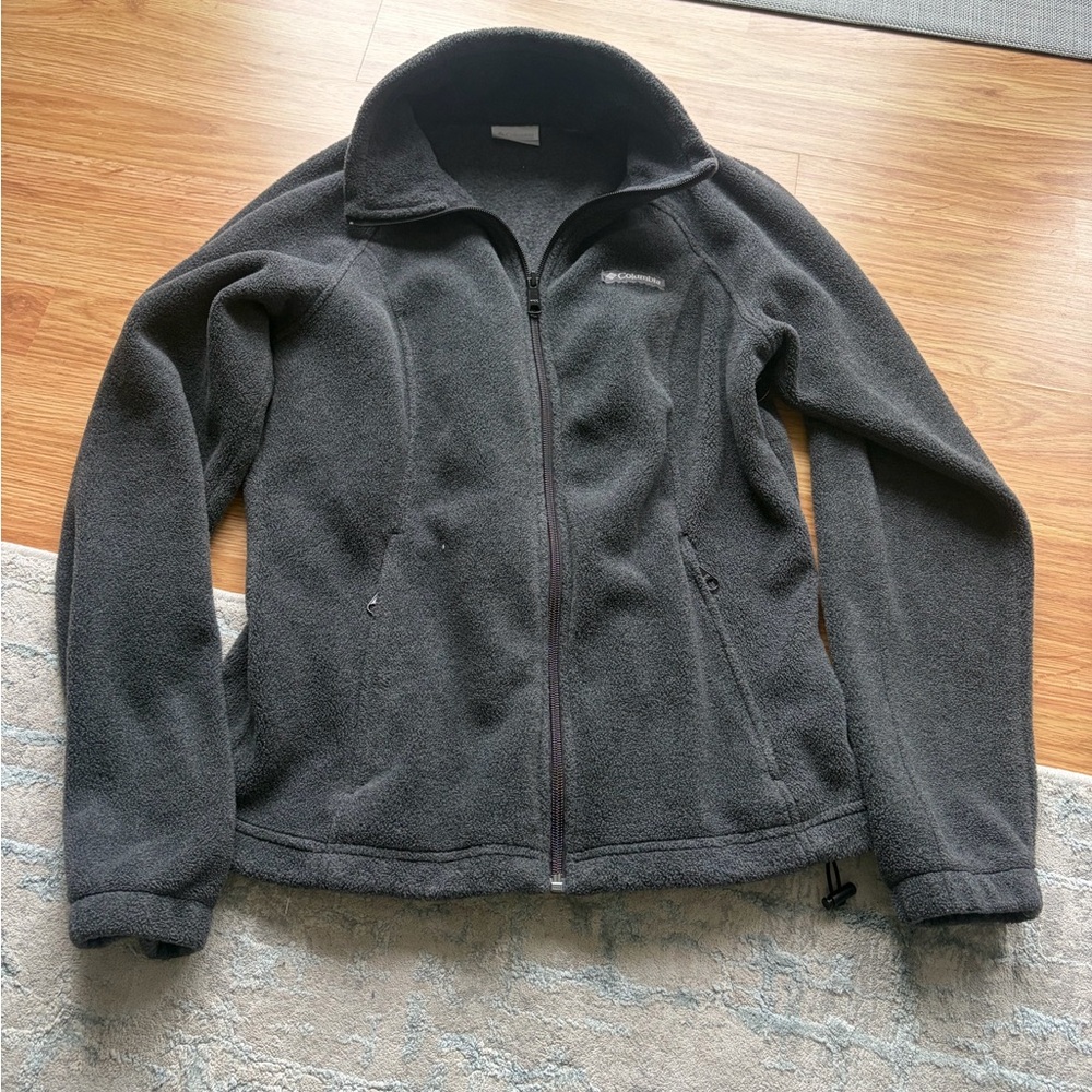 Columbia Gray Full-Zip Fleece Jacket